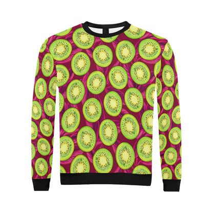 Kiwi Pattern Print Design KW05 Men Long Sleeve Sweatshirt
