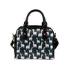 Alpaca Pattern Print Design 04 Shoulder Handbag