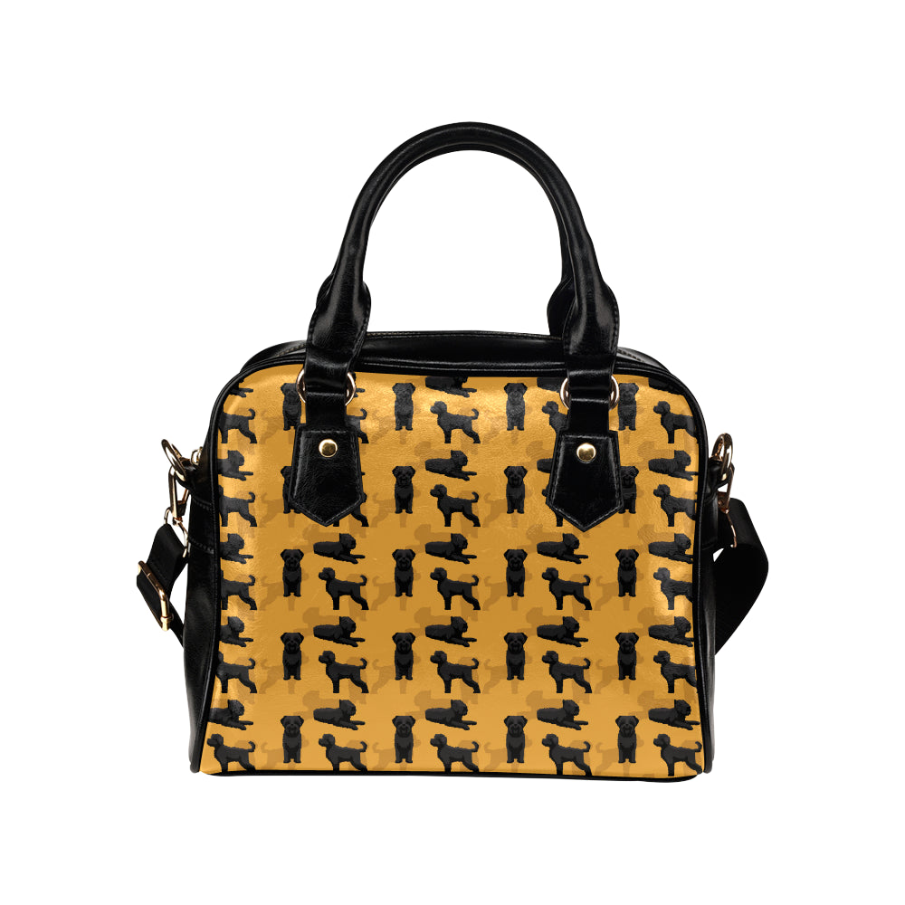 Bouviers des Flandres Pattern Print Design 01 Shoulder Handbag