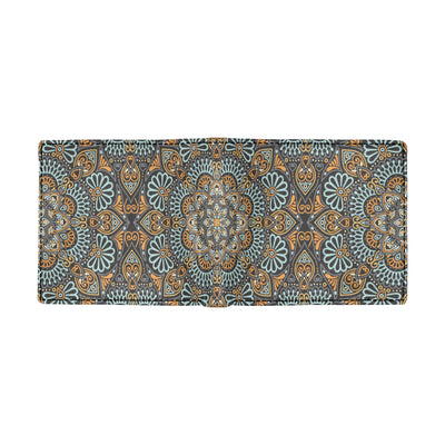 Mandala Pattern Print Design 05 Men's ID Card Wallet