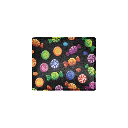 Candy Pattern Print Design 01 Men's ID Card Wallet