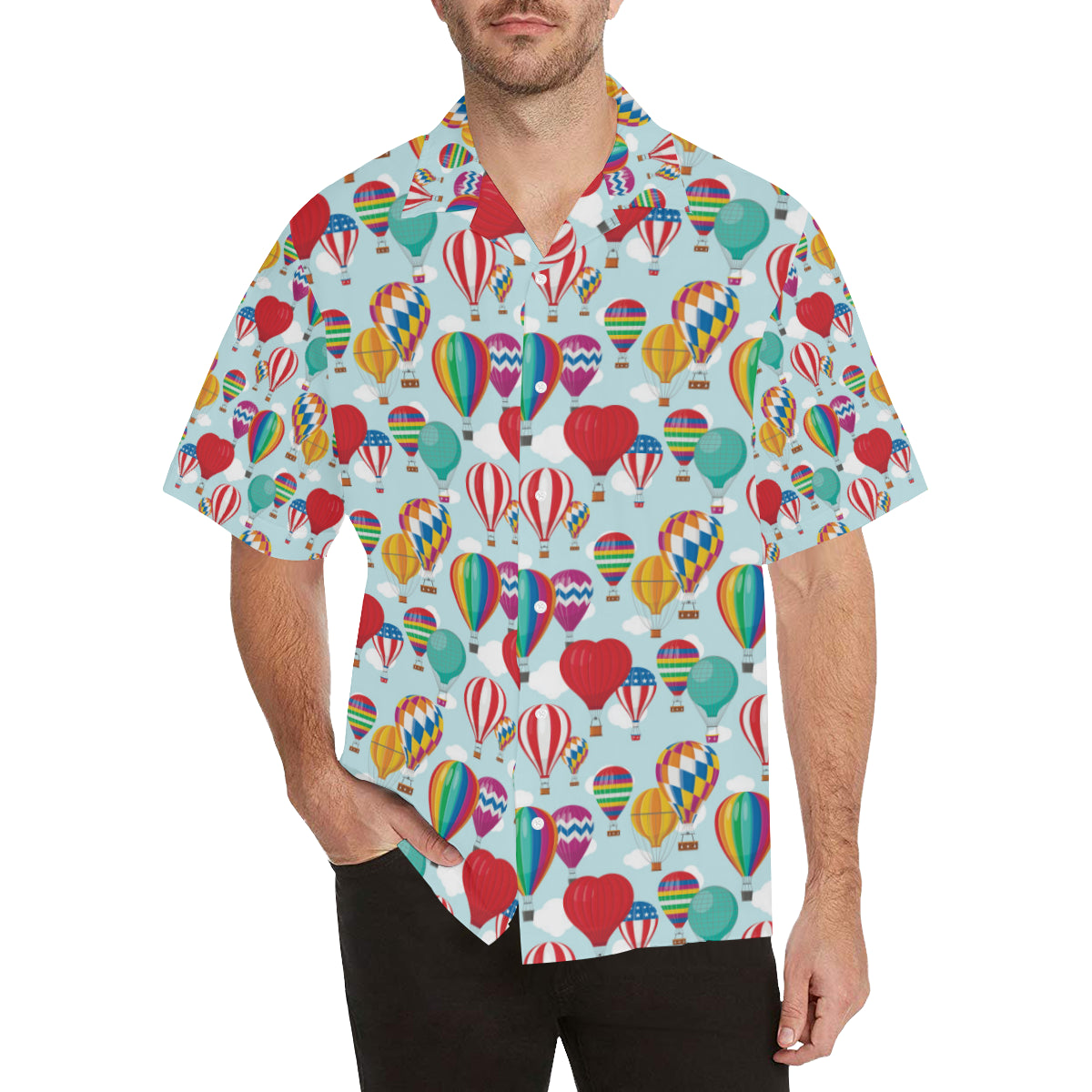 Ballon Pattern Print Design 07 Men's Hawaiian Shirt