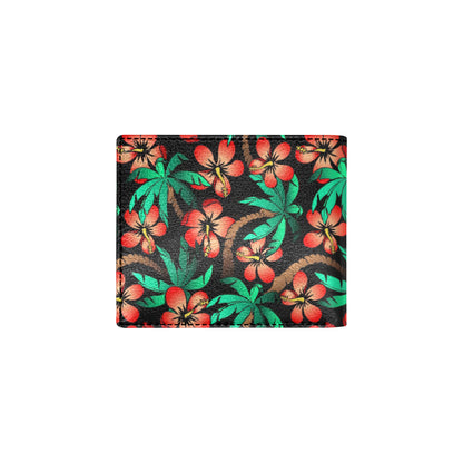 Hawaiian Themed Pattern Print Design H022 Men's ID Card Wallet