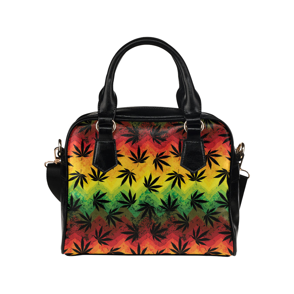 Rasta Pattern Print Design A02 Shoulder Handbag