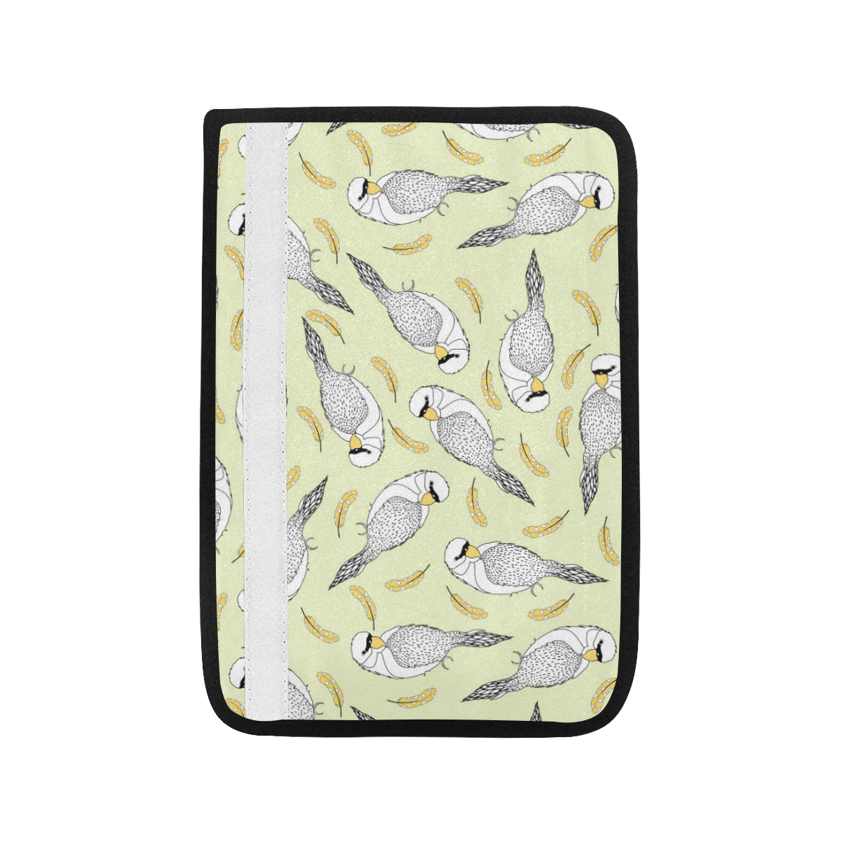 Parakeet Pattern Print Design A03 Car Seat Belt Cover