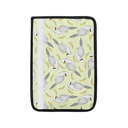 Parakeet Pattern Print Design A03 Car Seat Belt Cover