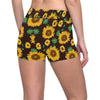 Sunflower Pattern Print Design SF01 Yoga Shorts