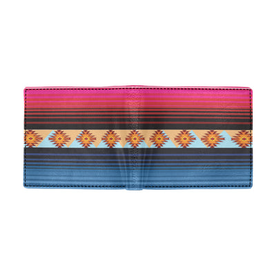 Mexican Pattern Print Design 03 Men's ID Card Wallet