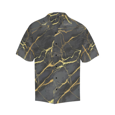 Marble Pattern Print Design 02 Men's Hawaiian Shirt