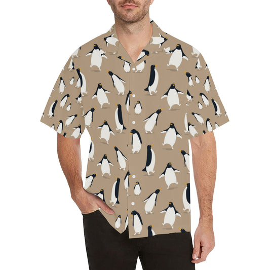 Penguin Pattern Print Design A01 Men's Hawaiian Shirt