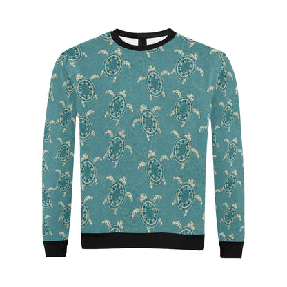 Sea Turtle Pattern Print Design T02 Men Long Sleeve Sweatshirt