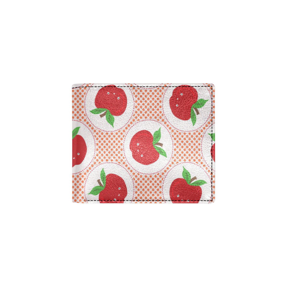 Apple Pattern Print Design AP08 Men's ID Card Wallet