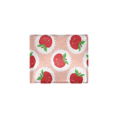 Apple Pattern Print Design AP08 Men's ID Card Wallet