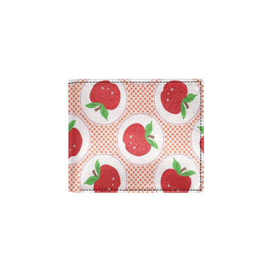 Apple Pattern Print Design AP08 Men's ID Card Wallet