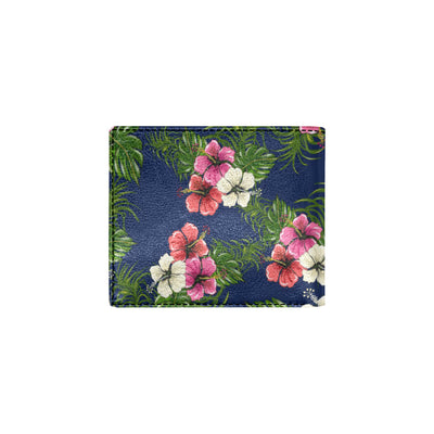 Hibiscus Pattern Print Design HB028 Men's ID Card Wallet