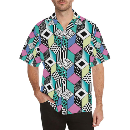 90s Pattern Print Design 3 Men's Hawaiian Shirt