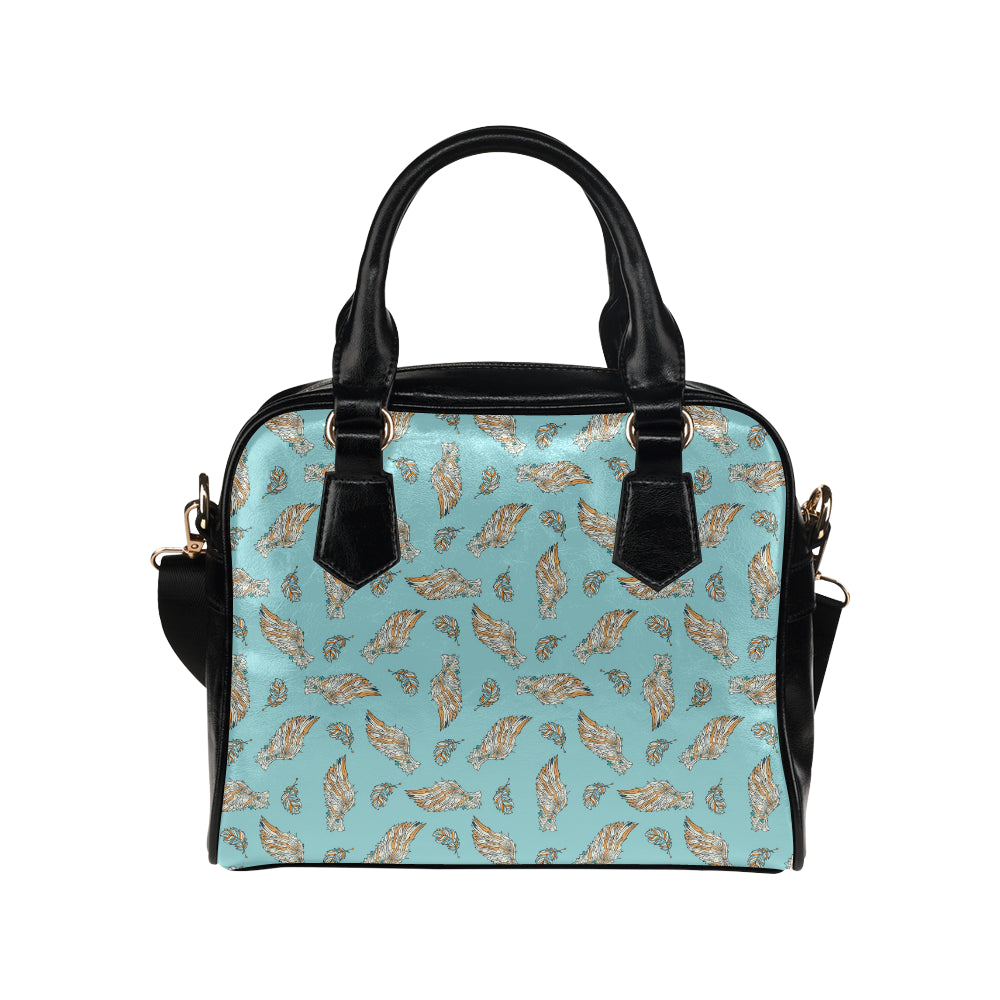 Angel Wings Pattern Print Design 03 Shoulder Handbag