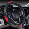 Rooster Pattern Print Design A02 Steering Wheel Cover with Elastic Edge