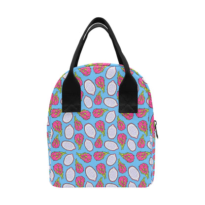 Dragonfruit Pattern Print Design DF04 Insulated Lunch Bag
