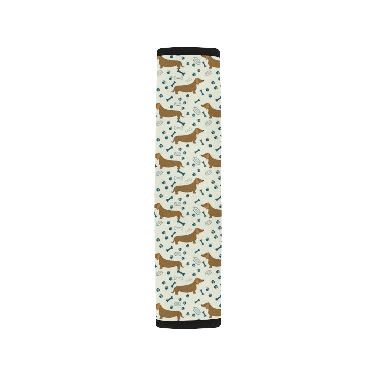 Dachshund Pattern Print Design 01 Car Seat Belt Cover
