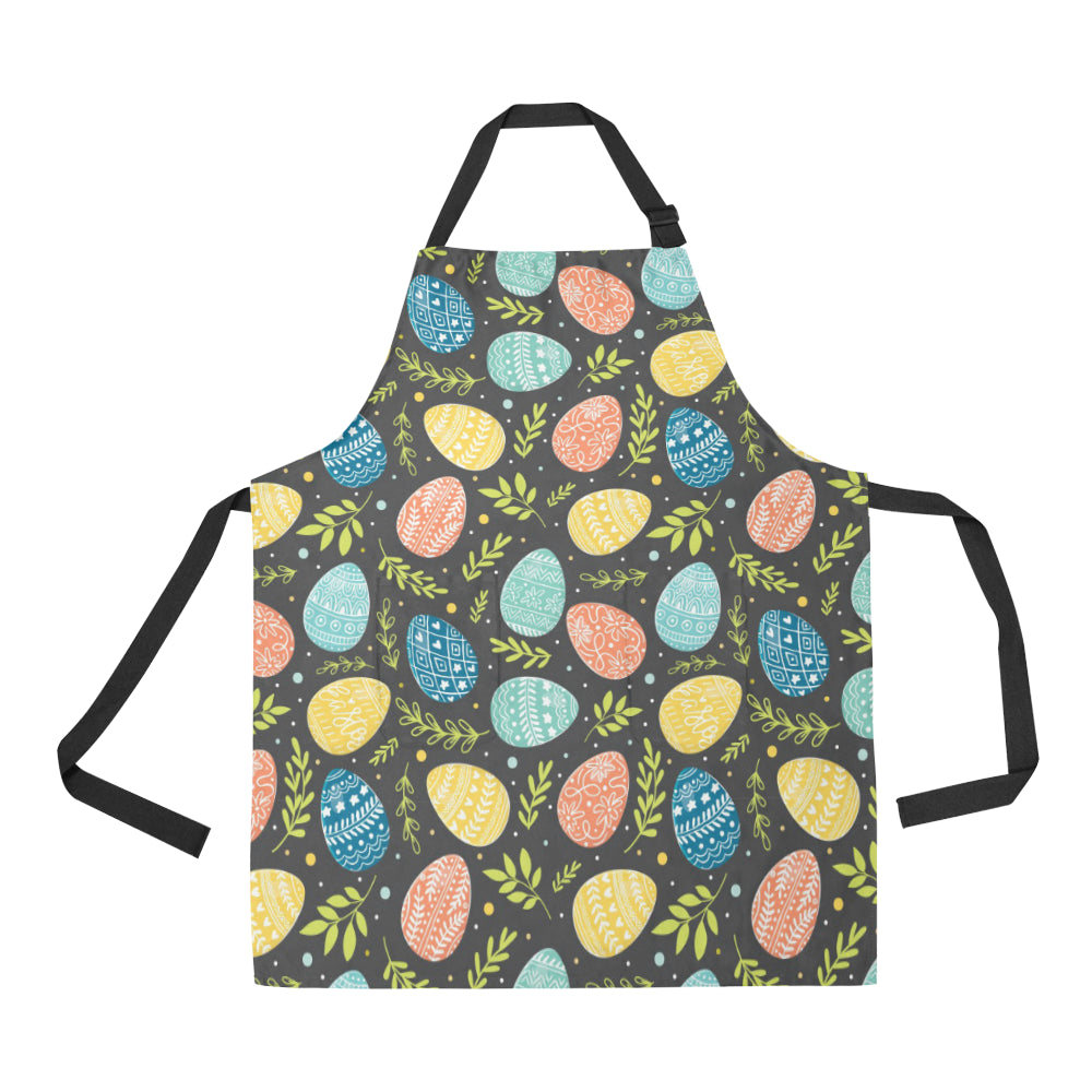 Easter Eggs Pattern Print Design RB01 Apron with Pocket