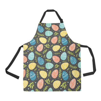 Easter Eggs Pattern Print Design RB01 Apron with Pocket