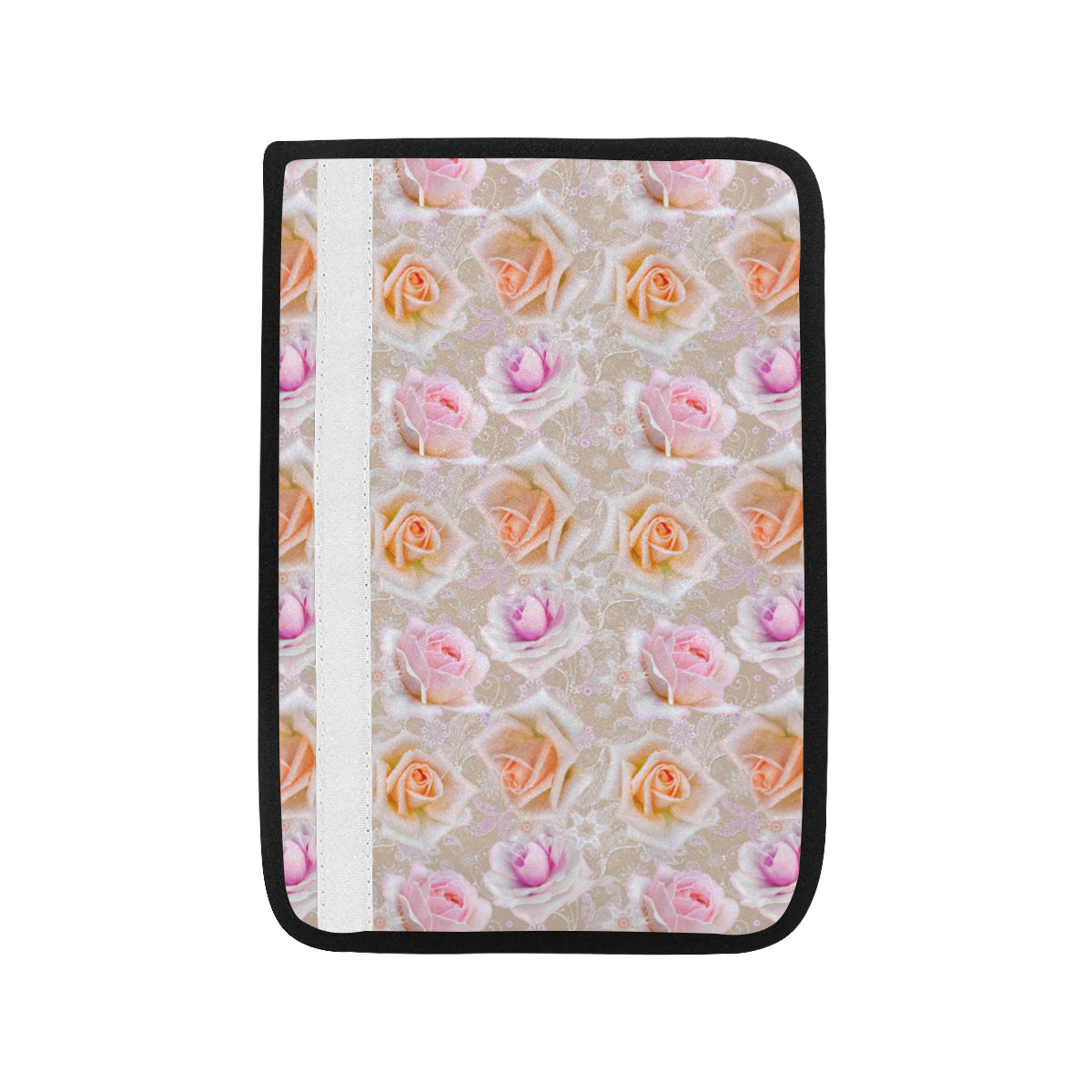 Rose Pattern Print Design RO011 Car Seat Belt Cover