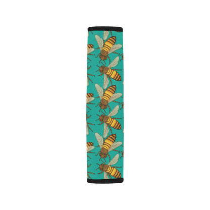 Bee Pattern Print Design BEE04 Car Seat Belt Cover