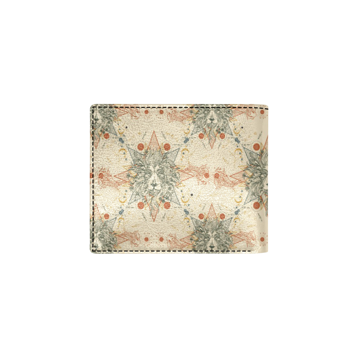 Leo Pattern Print Design 02 Men's ID Card Wallet