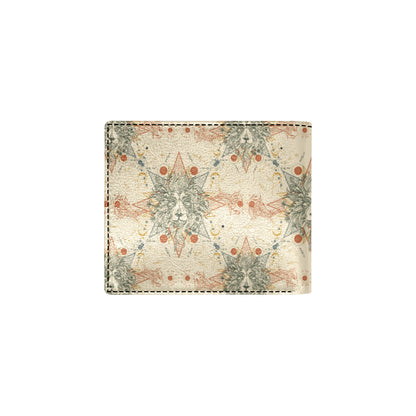 Leo Pattern Print Design 02 Men's ID Card Wallet