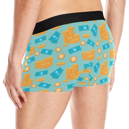 Money Pattern Print Design 03 Men's Boxer Briefs
