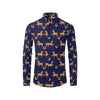 Horse Luxury Themed Pattern Print Men's Long Sleeve Shirt