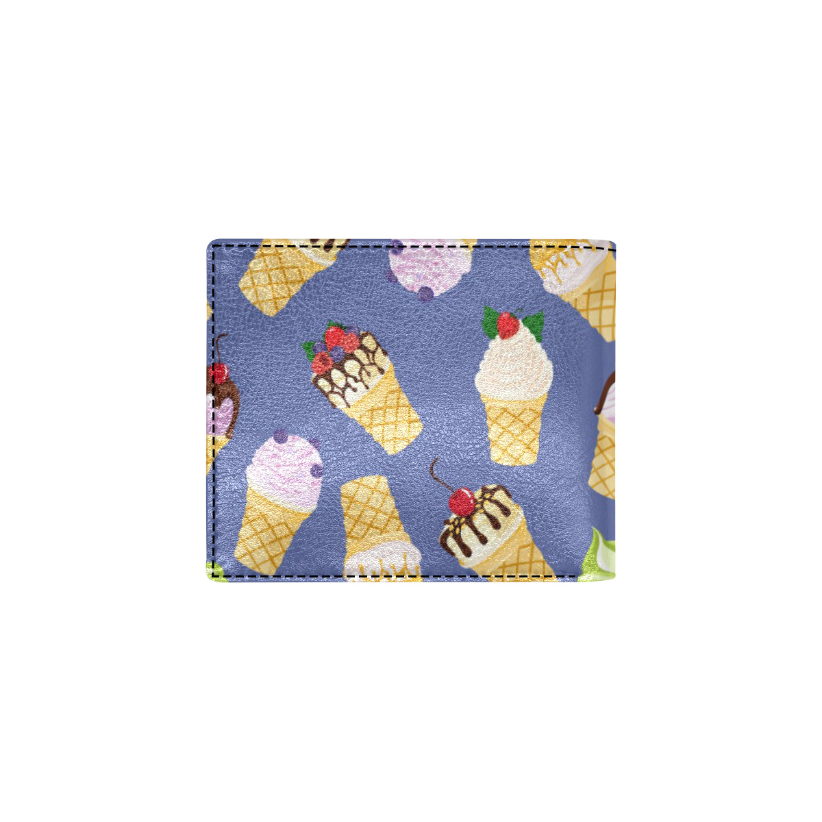 Ice Cream Pattern Print Design IC03 Men's ID Card Wallet