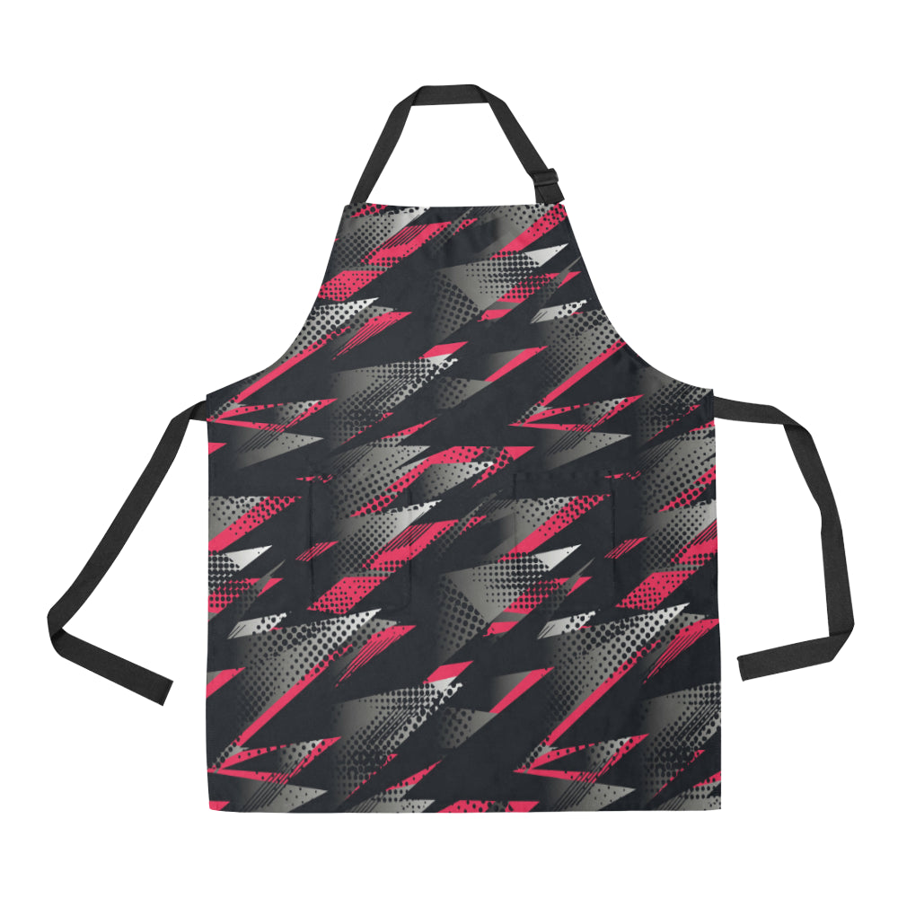 Racing Style Pattern Print Design A04 Apron with Pocket