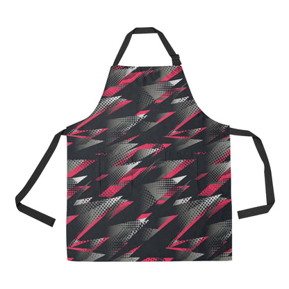 Racing Style Pattern Print Design A04 Apron with Pocket