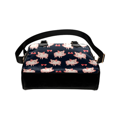 Pig Cute Pattern Print Design 02 Shoulder Handbag
