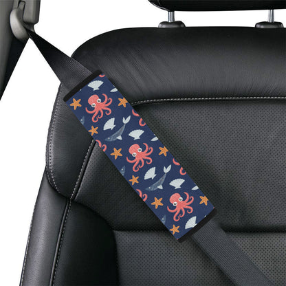 Octopus Pattern Print Design A04 Car Seat Belt Cover