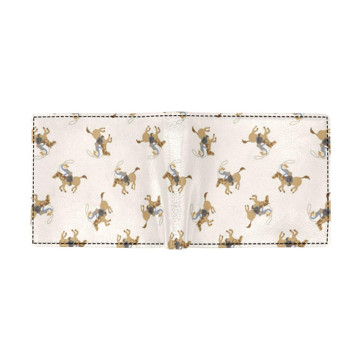 Cowboy Pattern Print Design 01 Men's ID Card Wallet
