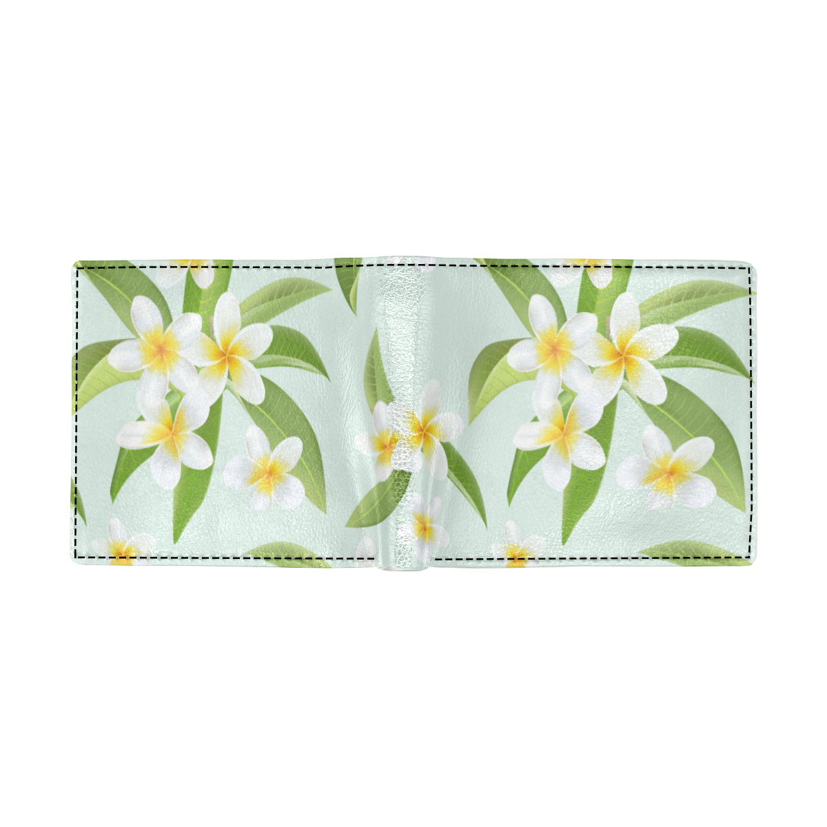 Yellow Plumeria Pattern Print Design PM024 Men's ID Card Wallet