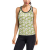 Daisy Pattern Print Design DS06 Women's Racerback Tank Top