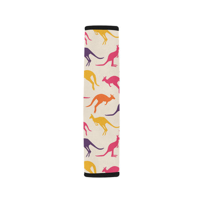 Kangaroos Pattern Print Design 01 Car Seat Belt Cover