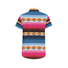 Mexican Pattern Print Design 03 Men's Short Sleeve Button Up Shirt