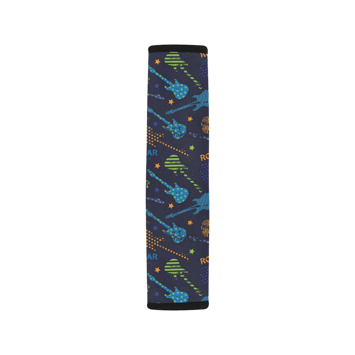 Rock and Roll Pattern Print Design A04 Car Seat Belt Cover
