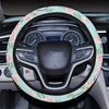 Cherry Blossom Pattern Print Design 02 Steering Wheel Cover with Elastic Edge