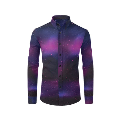 Night sky Pattern Print Design A04 Men's Long Sleeve Shirt