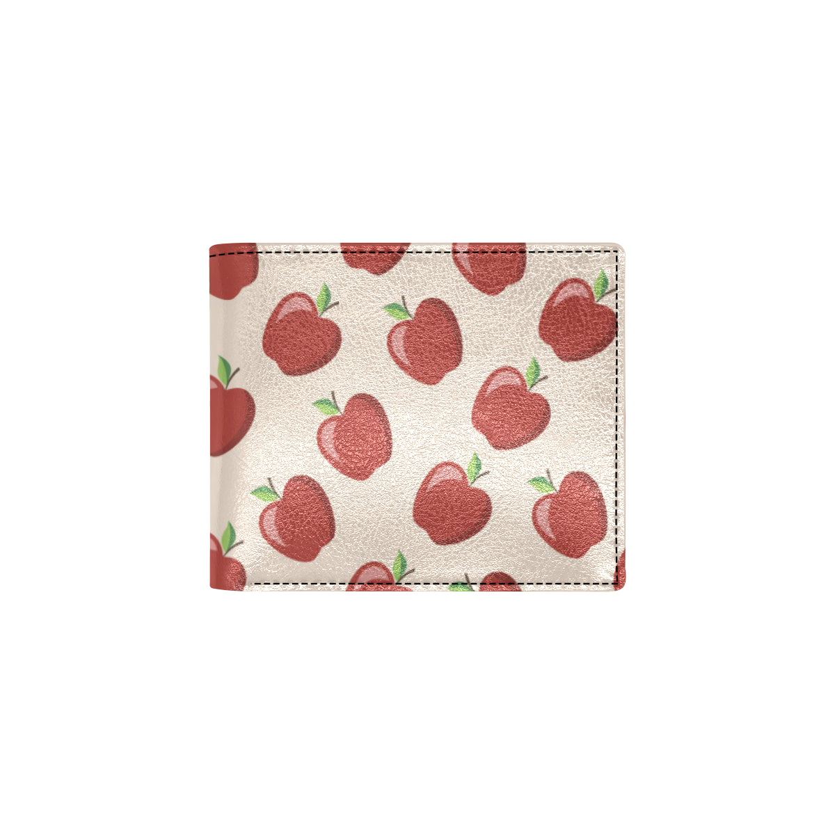 Apple Pattern Print Design AP01 Men's ID Card Wallet