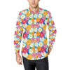 Daisy Pattern Print Design DS05 Men's Long Sleeve Shirt