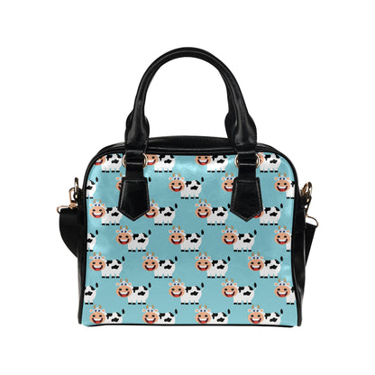 Cattle Cute Pattern Print Design 01 Shoulder Handbag