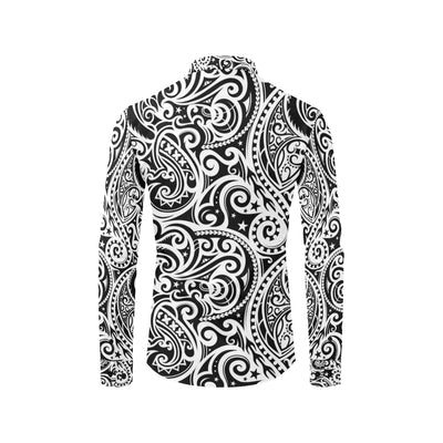 Polynesian Traditional Tribal Men's Long Sleeve Shirt