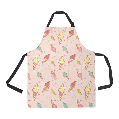 Ice Cream Pattern Print Design 02 Apron with Pocket